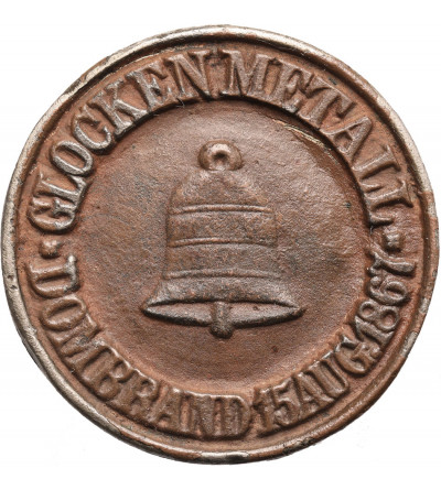 Niemcy, Frankfurt nad Menem. Medal GLOCKENMETALL DOMBRAND 15 AUG 1867