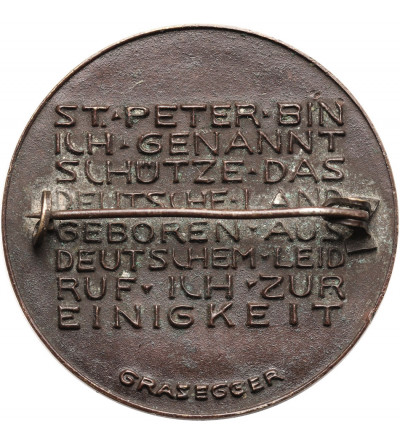 Germany, Cologne. Medal / pin 1924, German bell over the Rhine in the cathedral, DEUTSCHE GLOCKE AM RHEIN