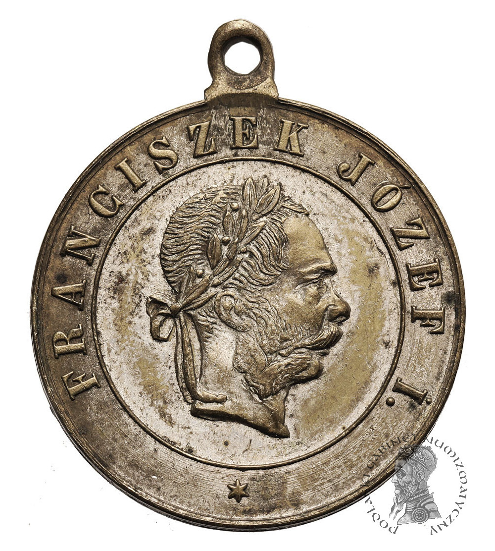 Polska, Galicja, Zabór Austriacki. Medal 1880 na pamiątkę pobytu Franciszka Józefa w Galicji