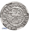 Poland / Lithuania, Zygmunt I Stary 1506-1548. Lithuanian Polgrosz (1/2 Groschen) 1526, Vilnius mint - NGC MS 63, Top Pop!!