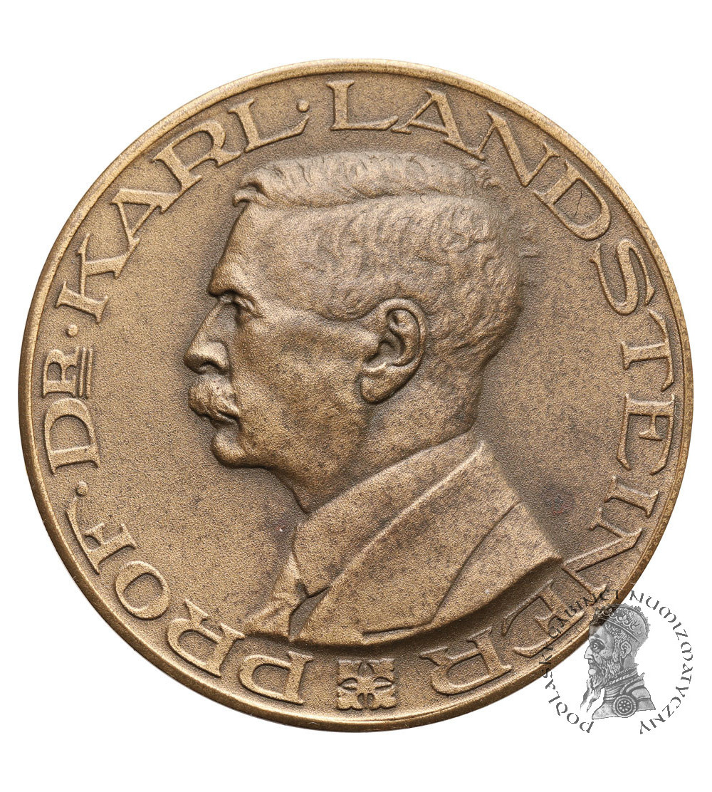 Niderlandy. Medal upamiętniający prof. dr. Karla Landsteinera (1868-1943) i transfuzję krwi