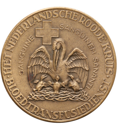 Netherlands. Medal commemorating Prof. Dr. Karl Landsteiner (1868-1943) and blood transfusion
