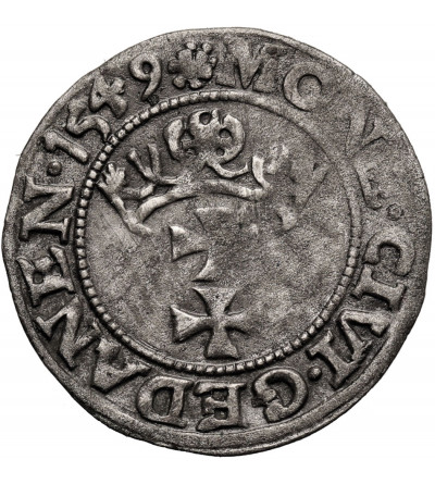 Poland, Zygmunt II August 1545-1572. Szelag (Schilling) 1549, Danzig (Gdansk) mint, Ex WAG / Künker