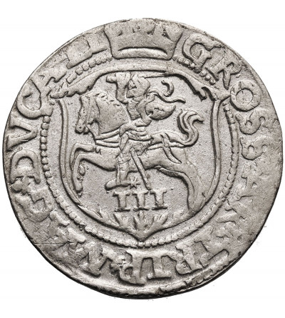 Poland / Lithuania, Zygmunt II August 1545-1572. Trojak (3 Groschen) 1562, Vilnius / Pogon in shield, legend L / LI