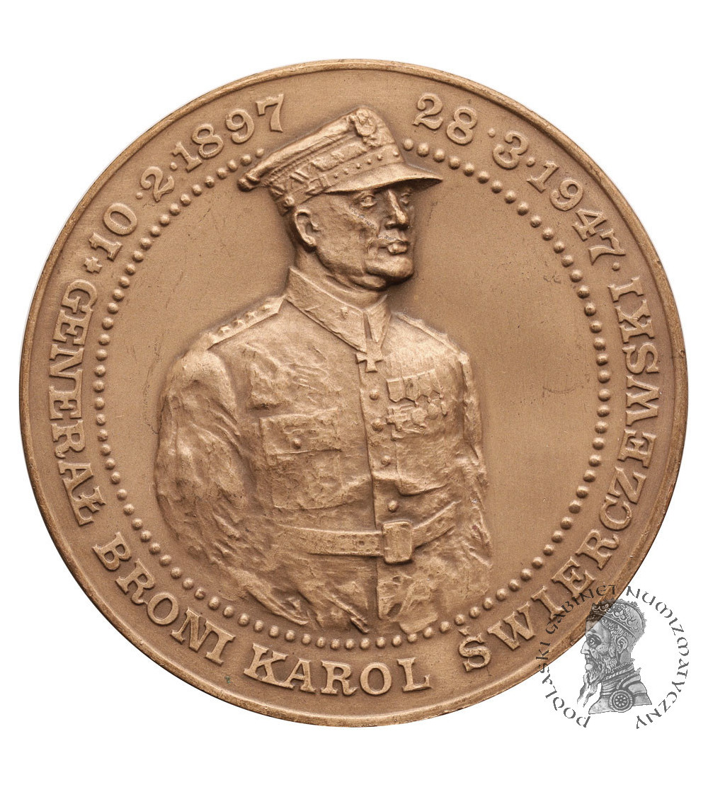 Poland, PRL (1952-1989). Medal 1987, General Karol Świerczewski, T.W.O.