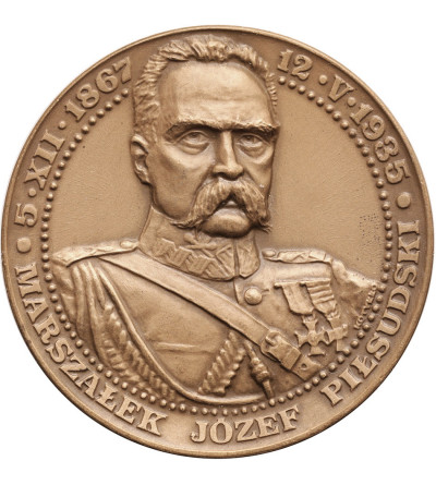 Poland, PRL (1952-1989). Medal 1988, Marshal Jozef Pilsudski, Regaining Independence November 11, 1918, T.W.O.