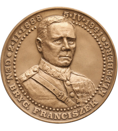 Poland, PRL (1952-1989). Medal 1989, General Franciszek Kleeberg, Battle of Kock 1939, T.W.O.