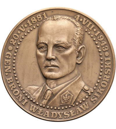 Poland. Medal 1992, General Władysław Sikorski, Polish Armed Forces 1939-1945, T.W.O.