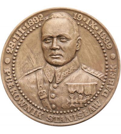 Poland, PRL (1952-1989). Medal 1989, Colonel Stanislaw Dabek, Land Defense of the Coast 1939, T.W.O.