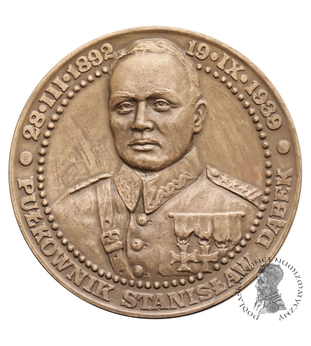 Poland, PRL (1952-1989). Medal 1989, Colonel Stanislaw Dabek, Land Defense of the Coast 1939, T.W.O.