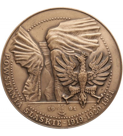 Poland. Medal 1991, Wojciech Korfanty, Silesian Uprisings - 1919 - 1920 - 1921, T.W.O.