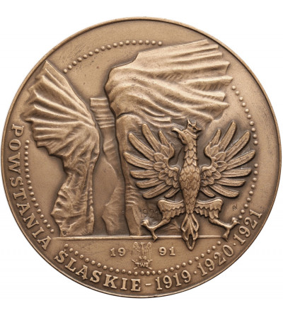 Polska. Medal 1991, Wojciech Korfanty, Powstania Śląskie - 1919 - 1920 - 1921, T.W.O.