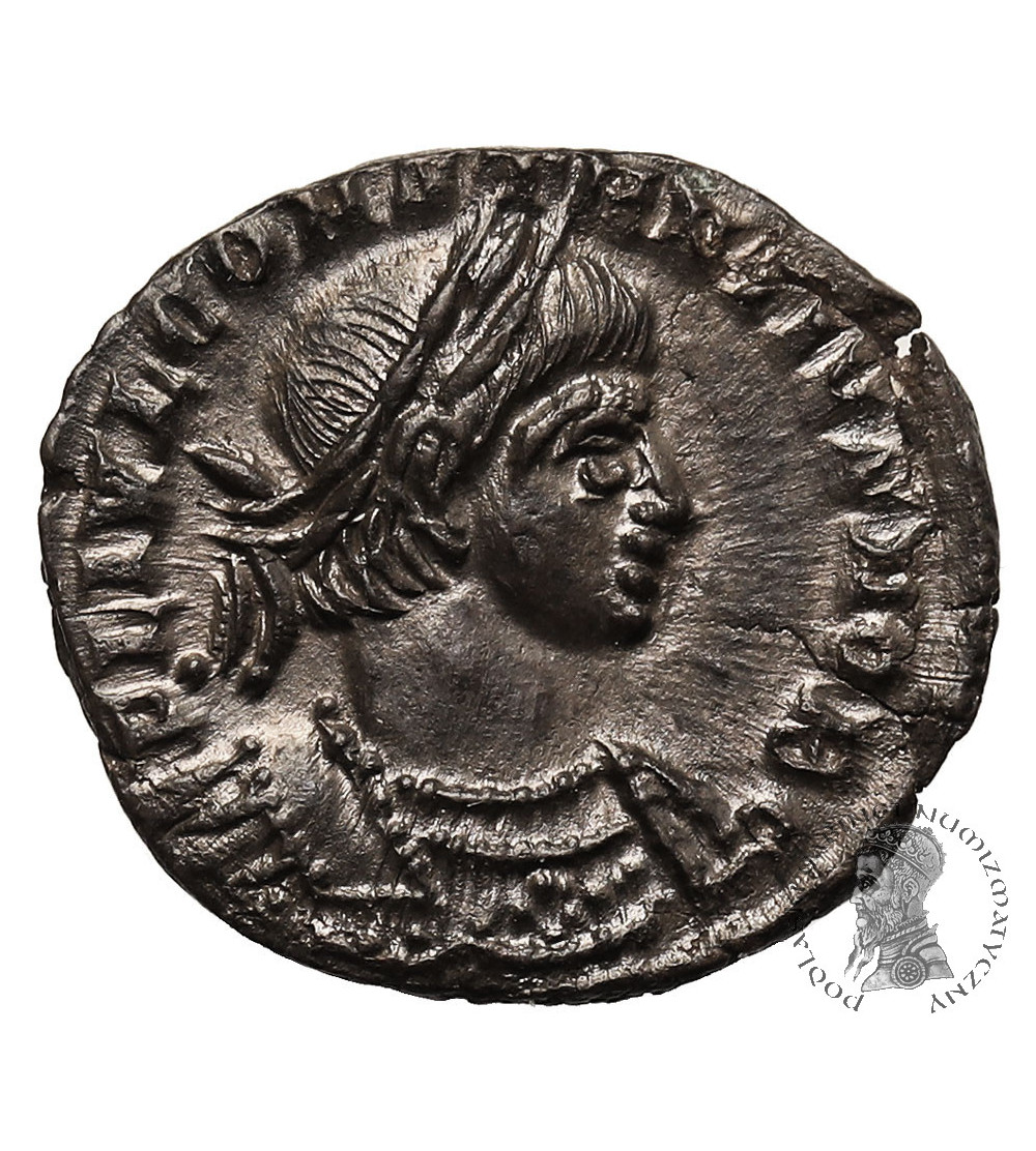 Roman Empire. Constantinus II, as Caesar, 316-337 AD. AE Follis, ca. 332-333 AD, Treveri mint - GLORIA EXERCITVS