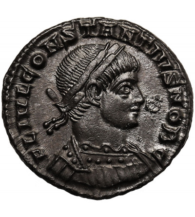 Rzym, Cesarstwo. Konstantyn II, jako Cezar, 316-337 AD. AE Folis, mennica Siscia - GLORIA EXERCITVS