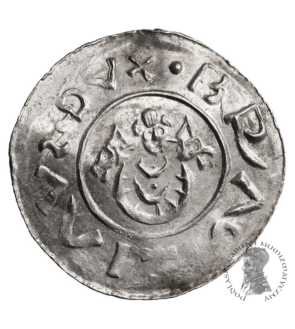 Bohemia, Bretislaus I, 1034-1055. AR Denar no date, Prague mint