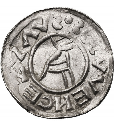 Bohemia, Bretislaus I, 1034-1055. AR Denar no date, Prague mint