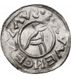 Bohemia, Bretislaus I, 1034-1055. AR Denar no date, Prague mint