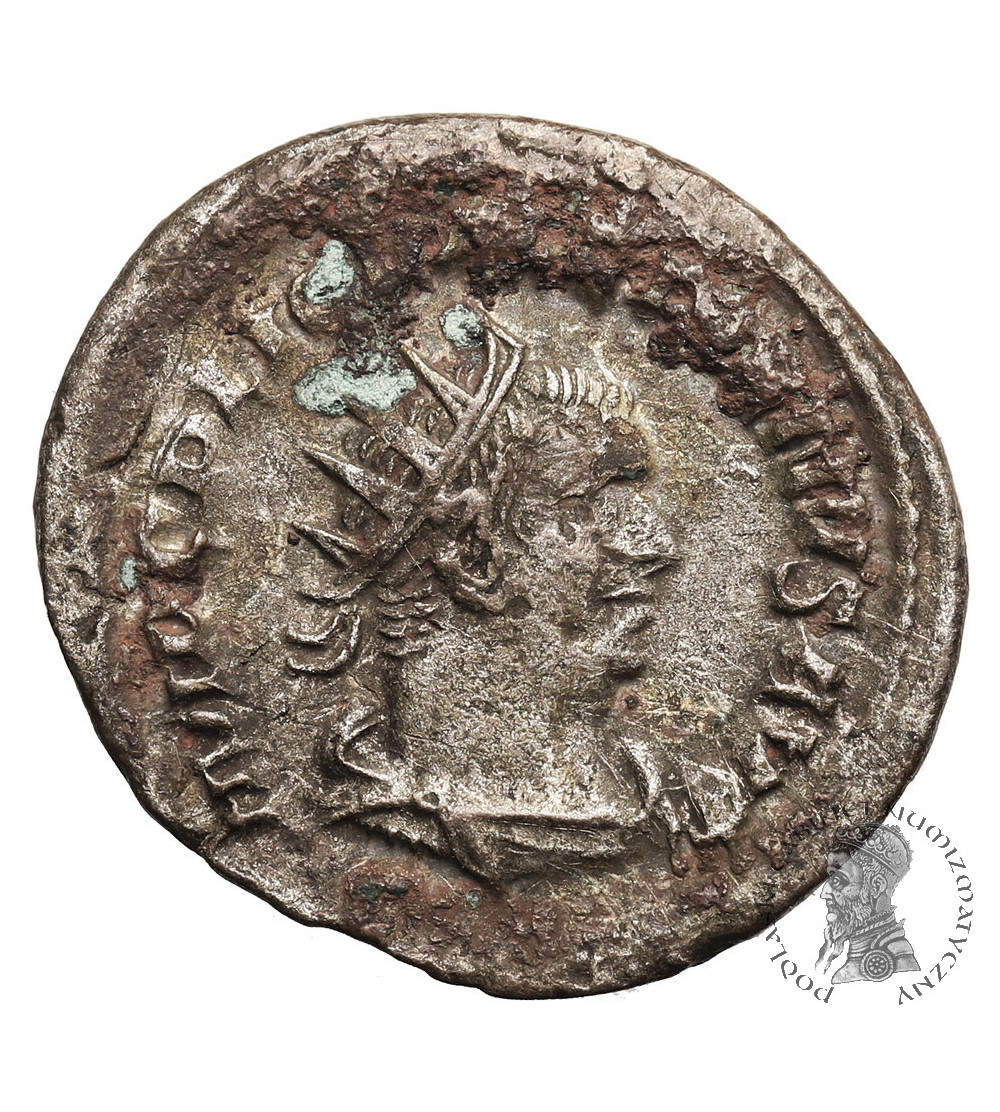 Rzym, Cesarstwo. Galien, 253-268 AD. Antoninian, ok. 255-256 AD, mennica Samosata (Samsat), VIRTVS AVGG