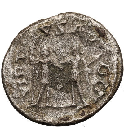 Rzym, Cesarstwo. Galien, 253-268 AD. Antoninian, ok. 255-256 AD, mennica Samosata (Samsat), VIRTVS AVGG