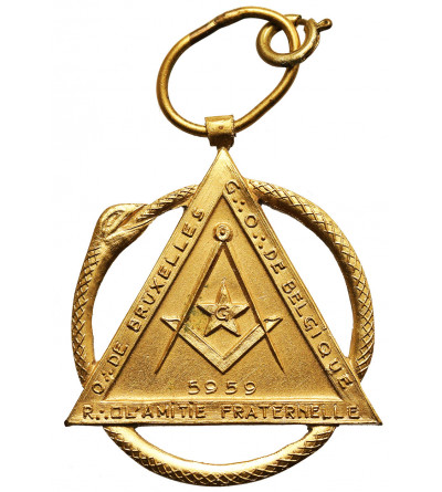 Belgium, Brussels. Masonic pendant 2010, 50 years of Fraternal Friendship in Brussels