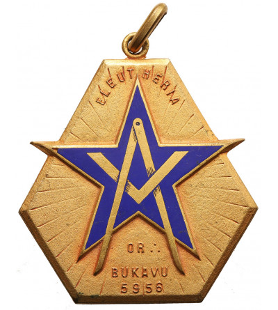Belgium, Belgian Congo, Bukavu. Masonic badge / pendant, XX cen.