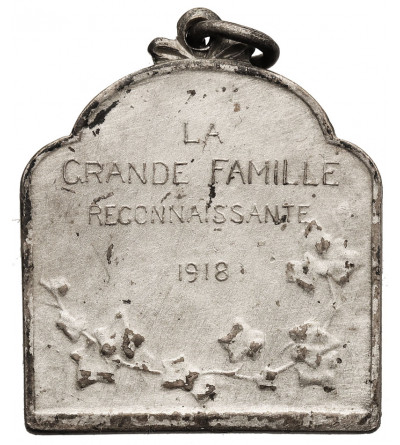 Belgium. Plaque / Pendant 1918, LA GRANDE FAMILLE RECONNAISSANTE, by. J. Witterwulche