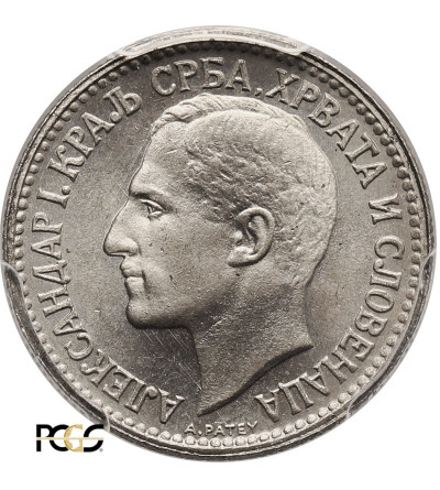 Yugoslavia, Alexander I. 50 Para 1925 (b), Brussels mint - PCGS MS 67