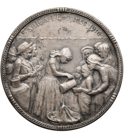 Belgia. Medal 1916, Sante a l'Enfance, Devreese, Godefroid, Fonson & Cie