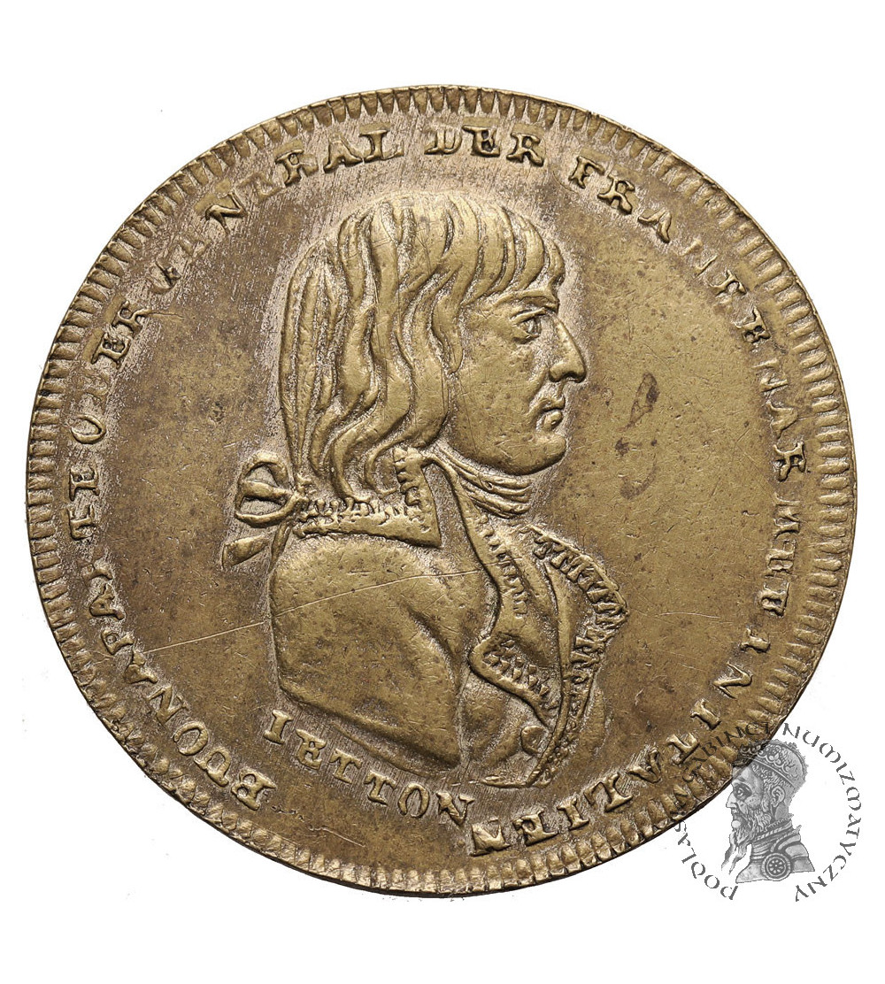 France, Napoleon I (1804-1815). 1797 jeton / token commemorating the treaty of Campo Formio, by. Lauer