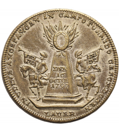 France, Napoleon I (1804-1815). 1797 jeton / token commemorating the treaty of Campo Formio, by. Lauer