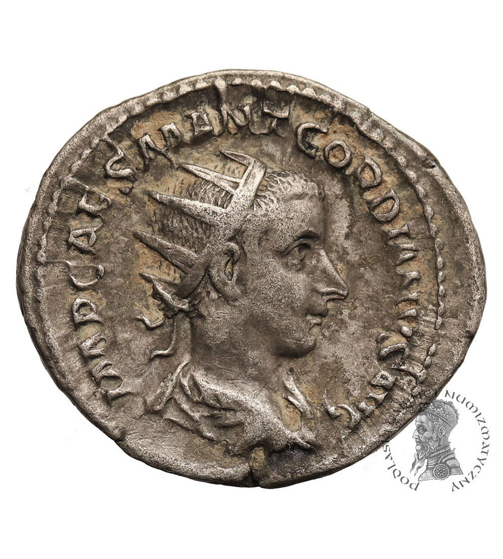 Rzym Cesarstwo. Gordian III, 238-244 AD. AR Antoninian, ok. 238-239 AD, mennica Rzym, PAX AVGVSTI