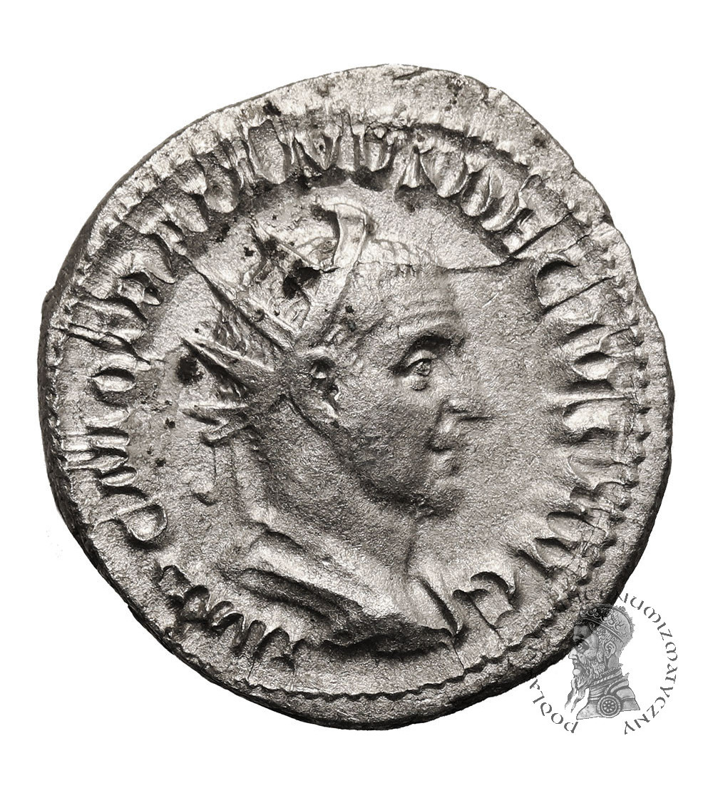 Rzym Cesarstwo. Trajan Decjusz, 249-251 AD. AR Antoninian ok. 250-251 AD, mennica Rzym, PANNONIAE