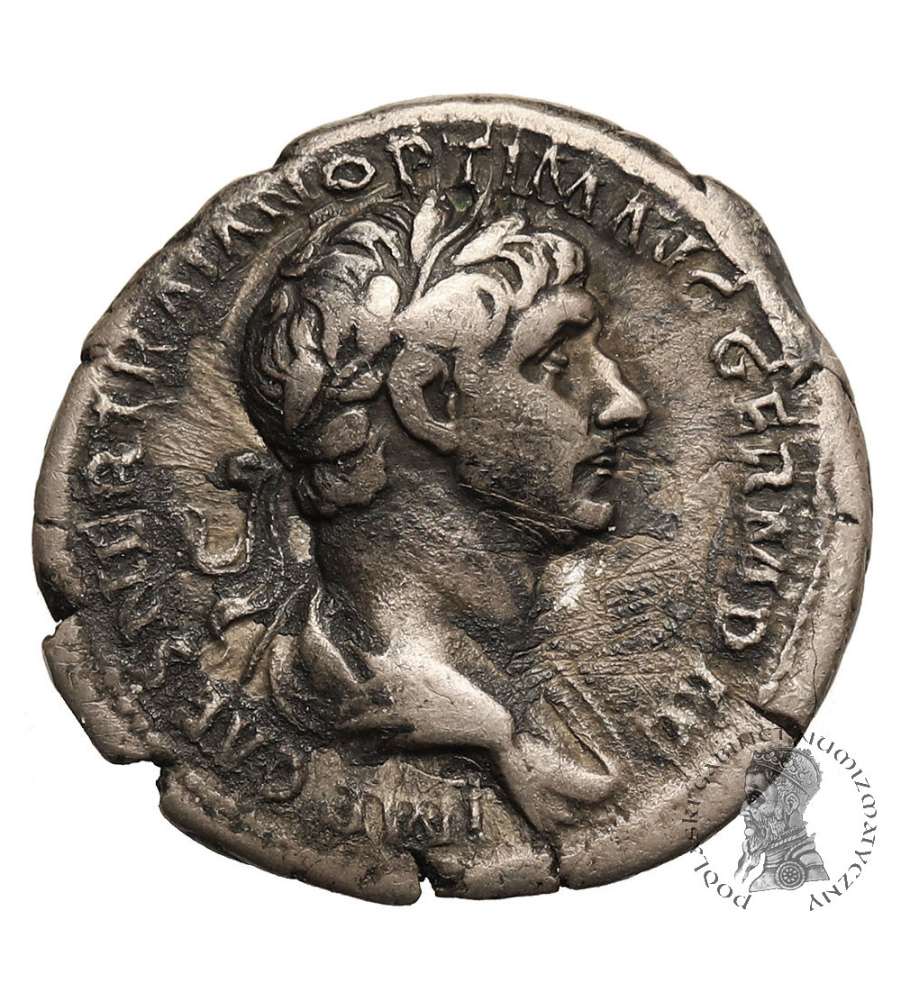 Rzym Cesarstwo. Trajan, 98-117 AD. AR Denar, 117 AD, mennica Rzym, Providentia