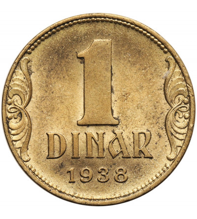 Yugoslavia, Petar II 1934-1945. 1 Dinar 1938