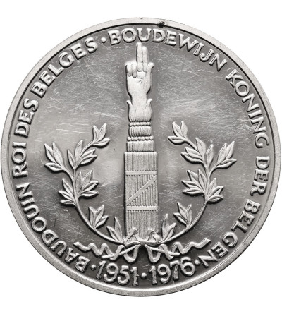 Belgium. Silver medal 1976, Baudouin, Roi des Belges, Proof