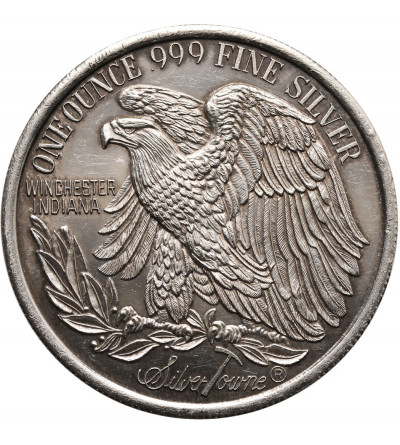 USA. 1 Oz Silver .999 medallion Winchester Indiana, St. Gaudens