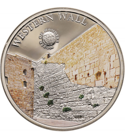 Palau. 5 dolarów 2012, Ściana Płaczu w Jerozolimie - kolor Proof