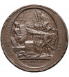 Francja, rewolucja francuska. Medalowe 5 Sols au serment 1792 L AN IV, mennica Soho (Birmingham)
