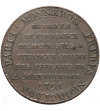 Francja, konstytucja francuska, 1791-1792. Monneron de 2 Sols 1791 AN 3 de la Liberta, LIBERTE SOUS LA LOI, Soho (Birmingham)
