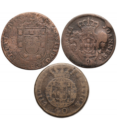 Portugal. Set 3 pcs., 10, 10, 40 Reis 1550 / 1813 / 1824, João III / João VI