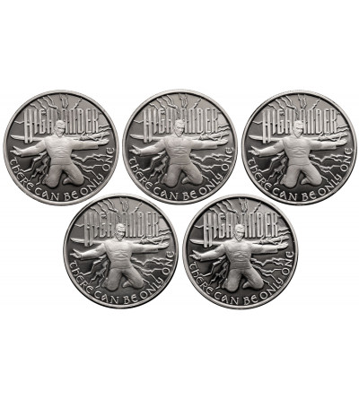 USA. Kolekcja srebrnych medali z serialu telewizyjnego Highlander (Nieśmiertelny) - 10 uncji czystego srebra