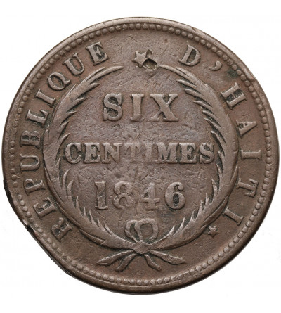 Haiti, Republika 1825-1849. 6 Centimes 1846 / AN 43