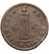 Haiti, Republic 1825-1849. 6 Centimes 1846 / AN 43