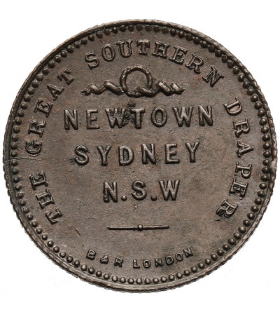 Australia, Sydney Newtown. Farthing Advertising Token 1890, MARCUS CLARK