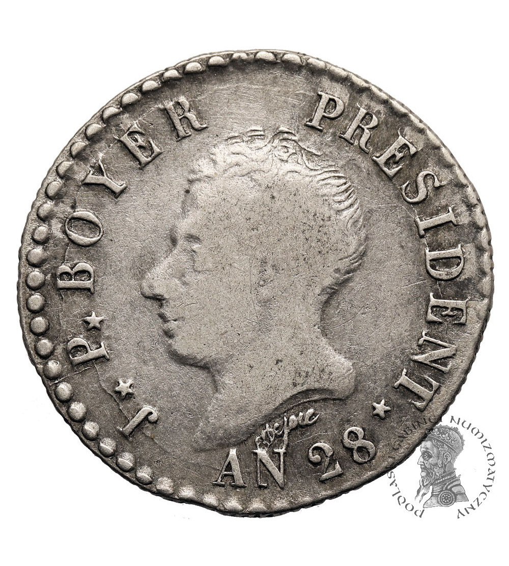 Haiti, Republika 1825-1849. 50 Centimes 1831 / AN 28