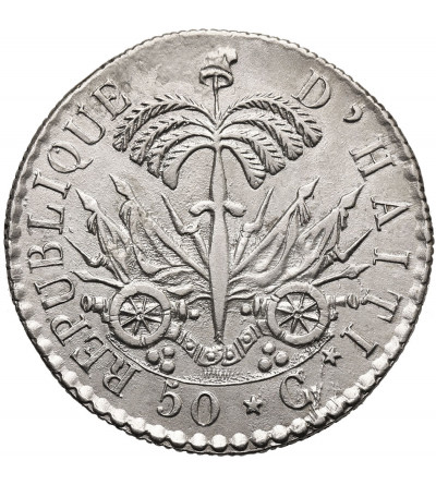 Haiti, Republika 1825-1849. 50 Centimes 1828 / AN 25, prezydent J. P. Boyer
