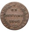 Haiti, Republic 1825-1849. 1 Centime 1846 / AN 43