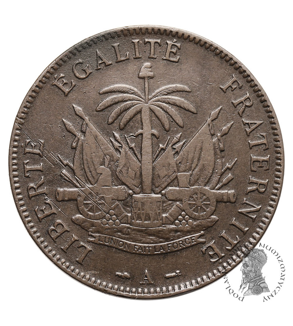 Haiti, Republika. 2 Centimes 1894 A, Paryż