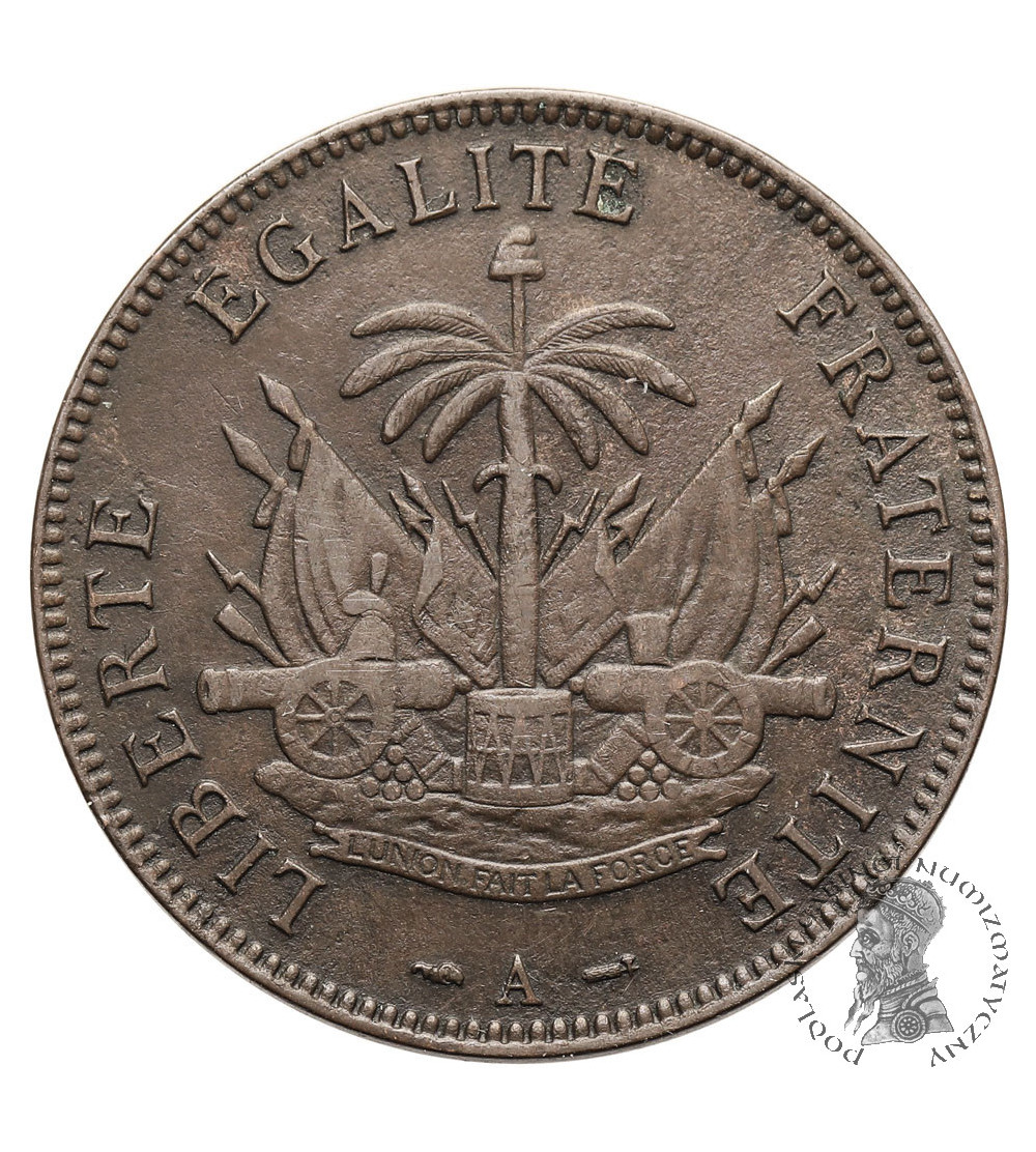 Haiti, Republika. 2 Centimes 1894 A, Paryż