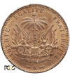 Haiti, Republika. 1 Centimes 1886 A, Paryż - PCGS MS 64 RB